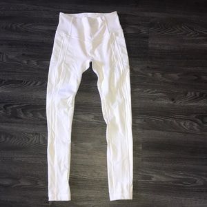 White Lulu Lemon Leggings